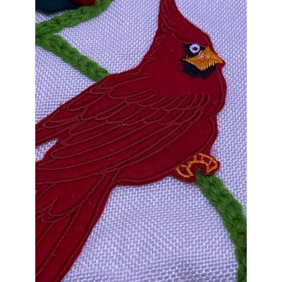 Christmas Stocking, The Bon-Ton Store, New , White with Colorful Felt appliques - Picture 9 of 11